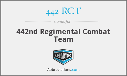 442 RCT - 442nd Regimental Combat Team